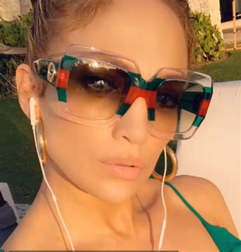 jlo gucci glasses|Jennifer Lopez Wearing The Gucci GG0253SA – .